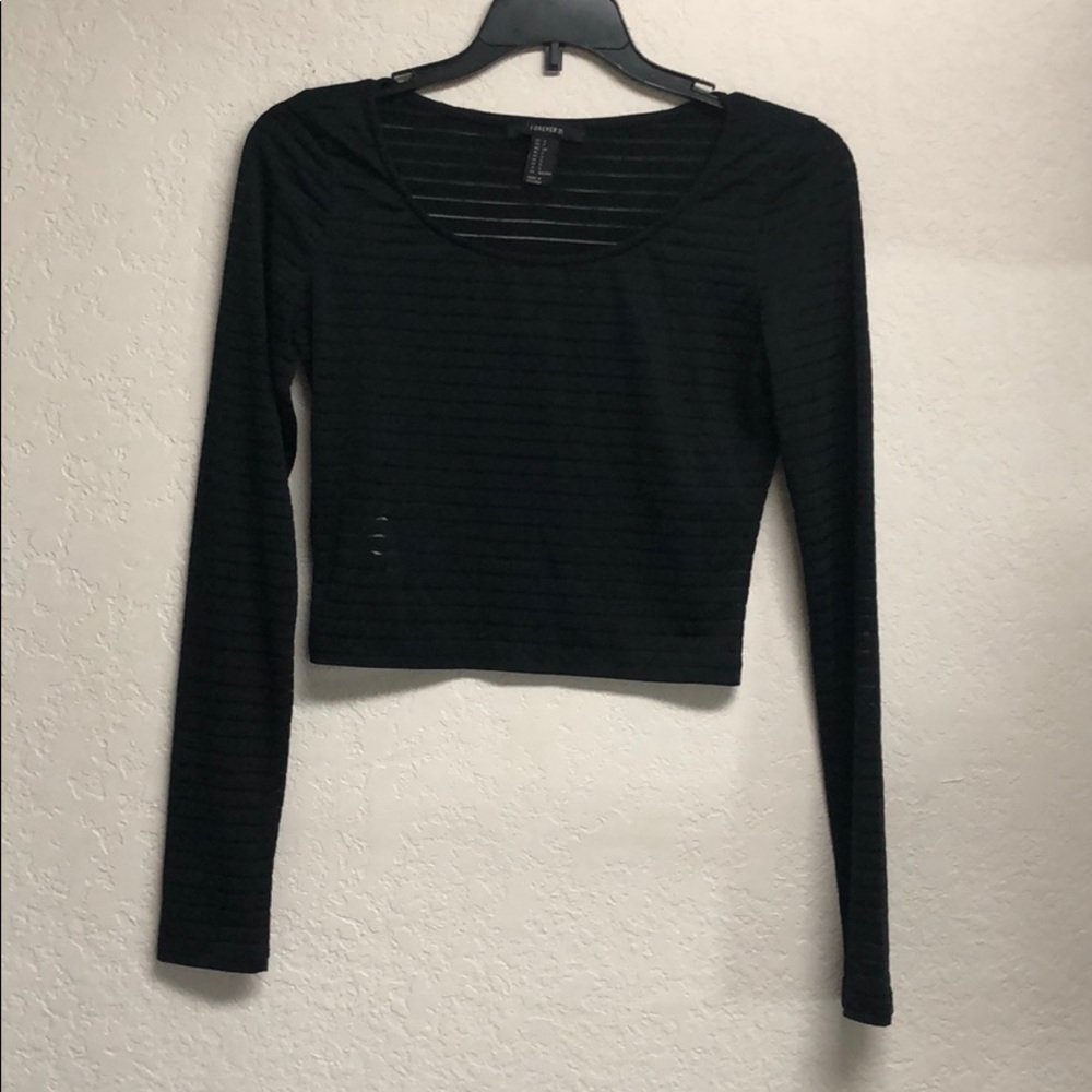 Striped crop top
